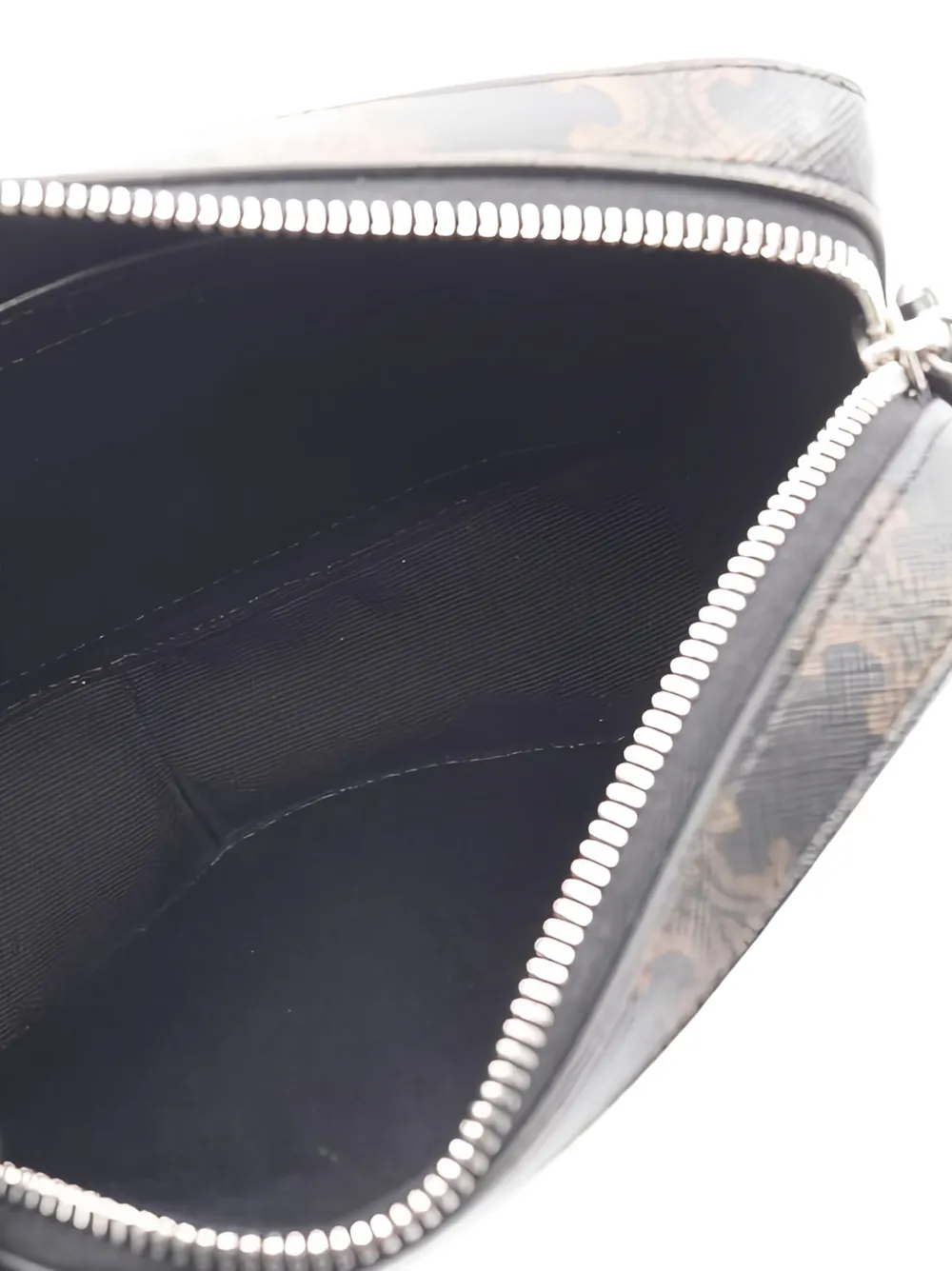 Celine Pre-owned 2020s Triomphe-canvas Shoulder Bag in Black, view 3
