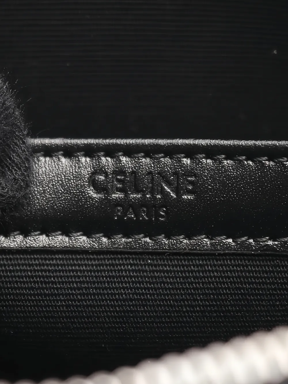Celine Pre-owned 2020s Triomphe-canvas Shoulder Bag in Black, view 4