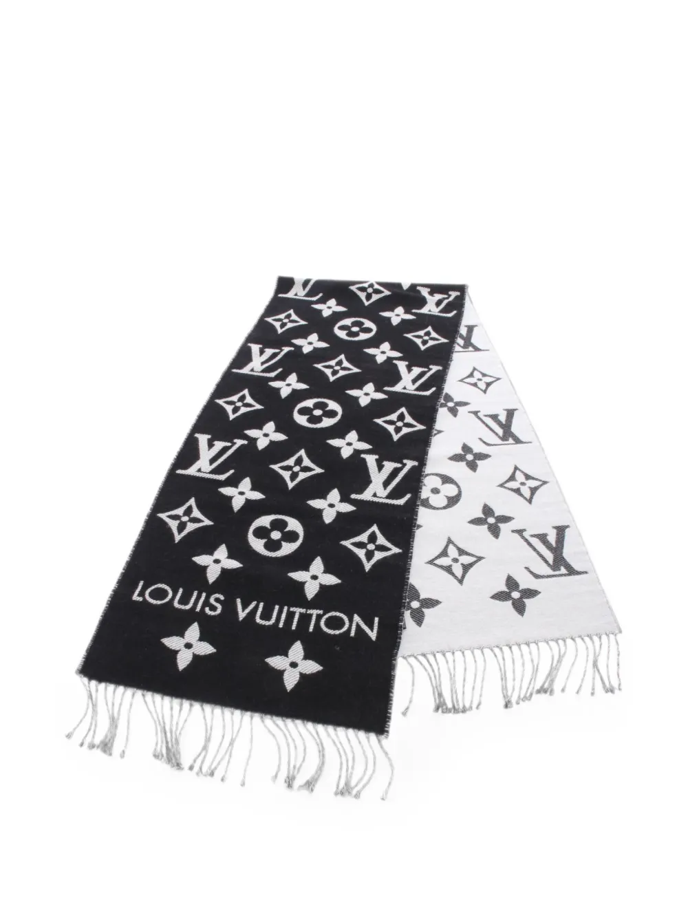 Louis Vuitton Pre-Owned 2010s Monogram Essential scarf - Nero