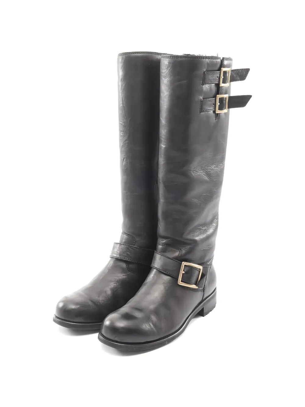 Jimmy Choo Pre-Owned 2000s Engineer leather boots - Nero