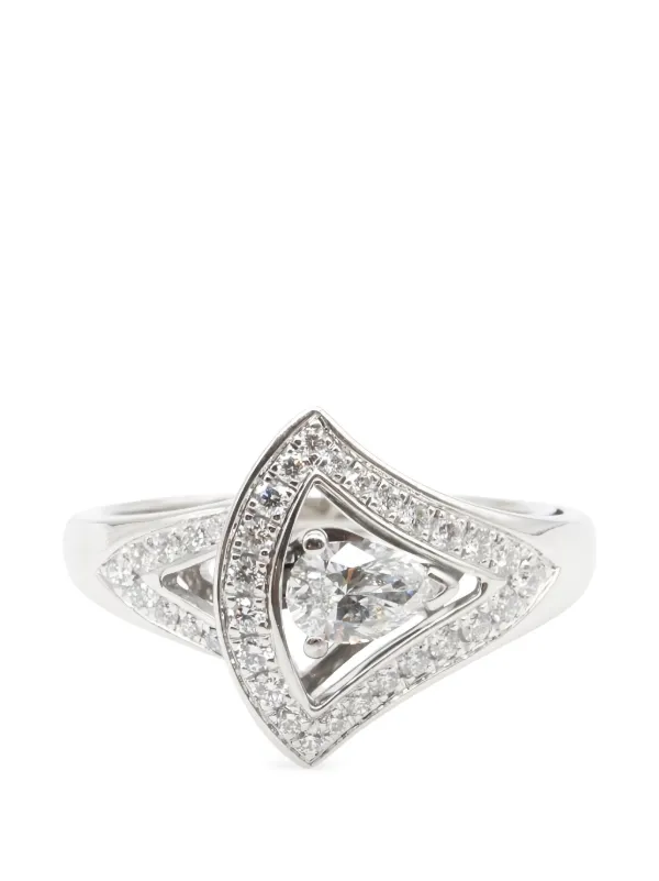Bvlgari Pre-owned 2010s Divas' Dream Diamond Ring in Silver