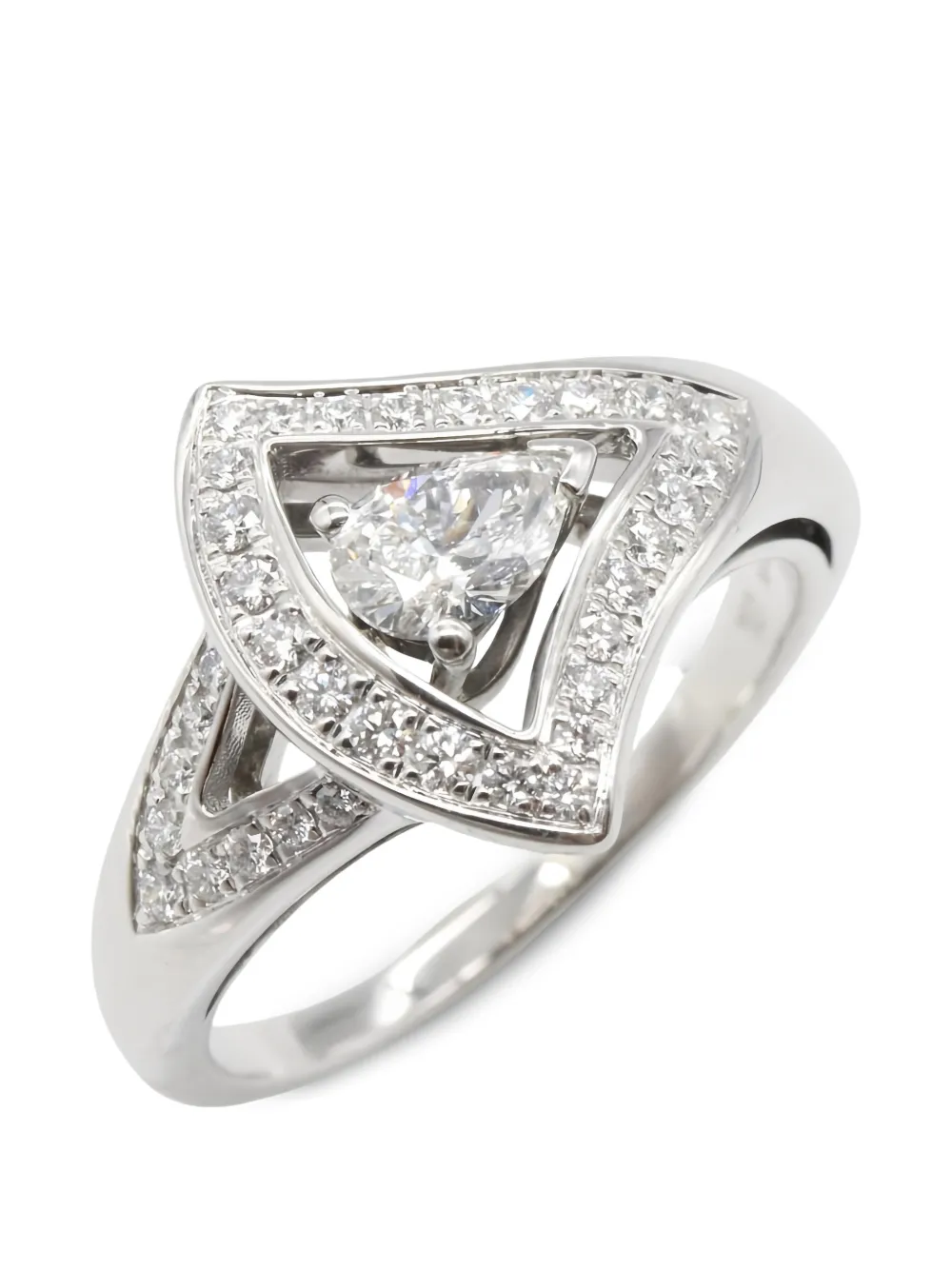 Bvlgari Pre-owned 2010s Divas' Dream Diamond Ring in Silver, view 2