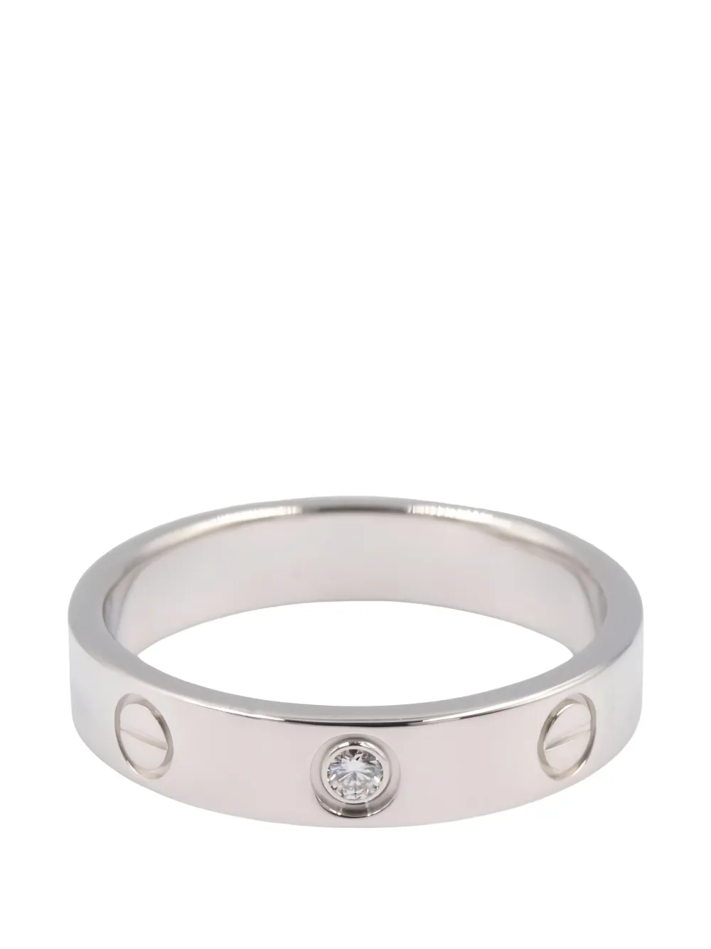 Cartier 2010s mini Love diamond ring - Argento