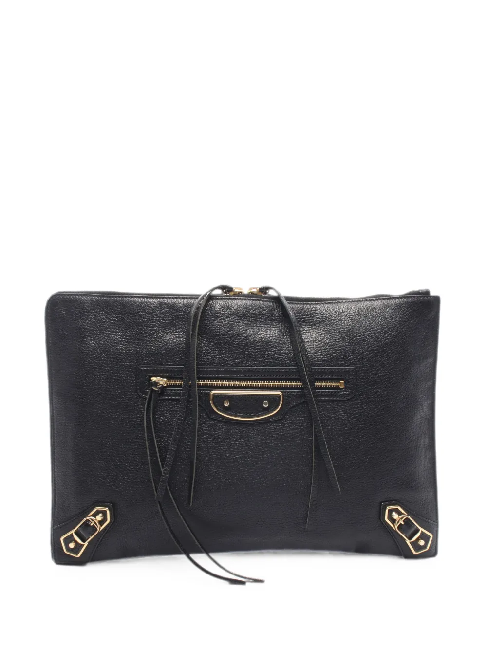 Balenciaga Pre-Owned 2010s Classic Metallic Edge clutch bag - Nero