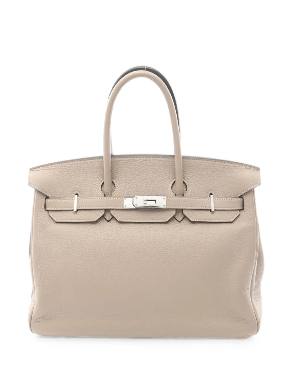 Hermès Pre-Owned Borsa tote Birkin 35 in pelle Togo 2010 - Toni neutri