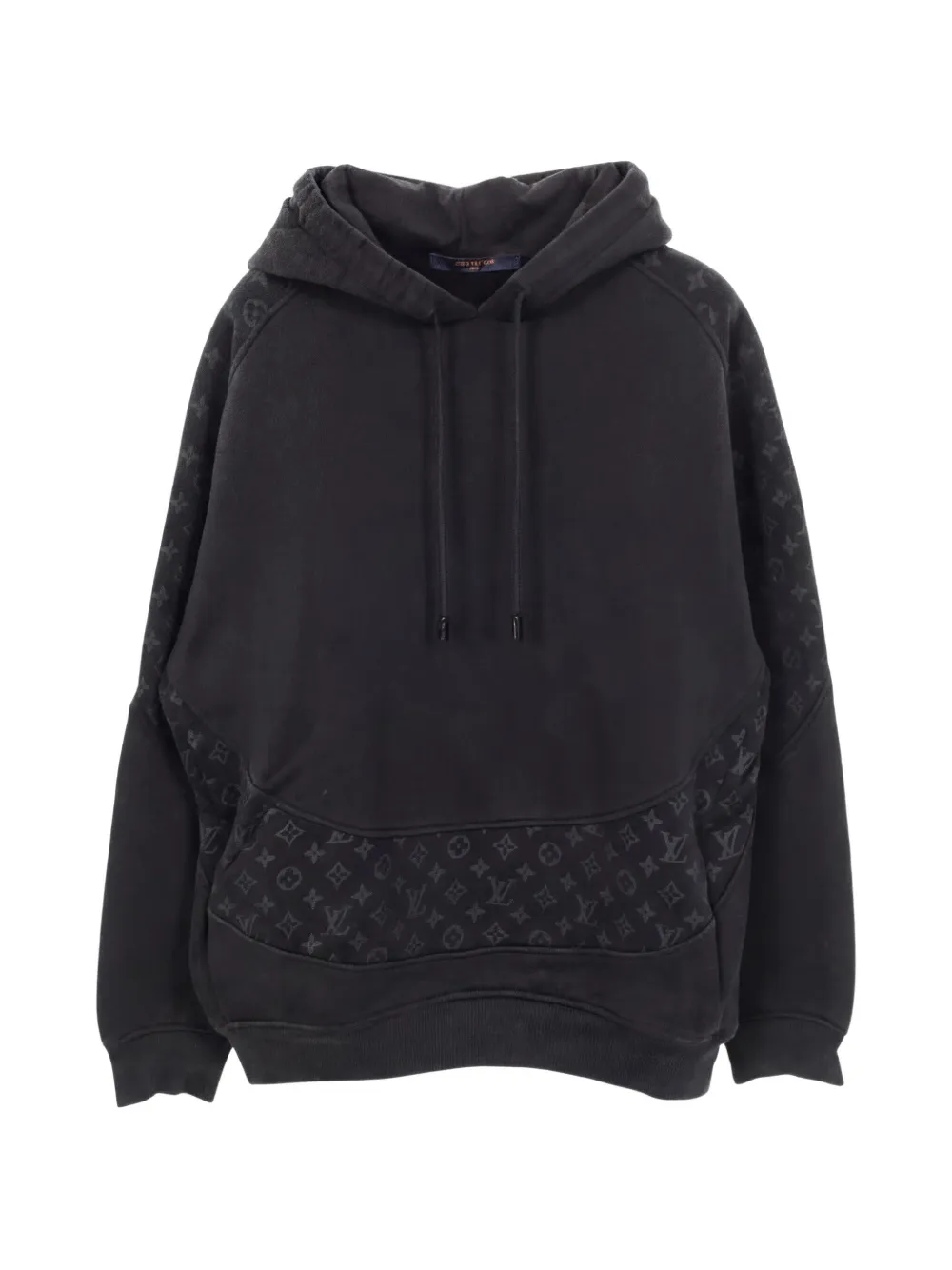Louis Vuitton Pre-Owned 2000s Circle Cut Monogram hoodie - Nero