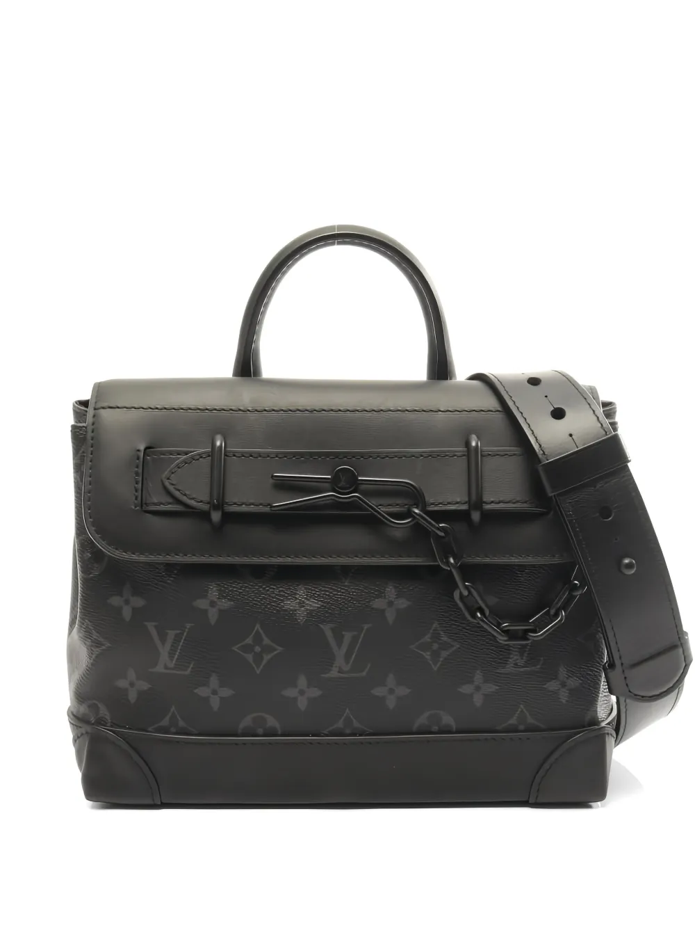 Louis Vuitton Pre-Owned 2021 Steamer PM monogram eclipse tote bag - Schwarz