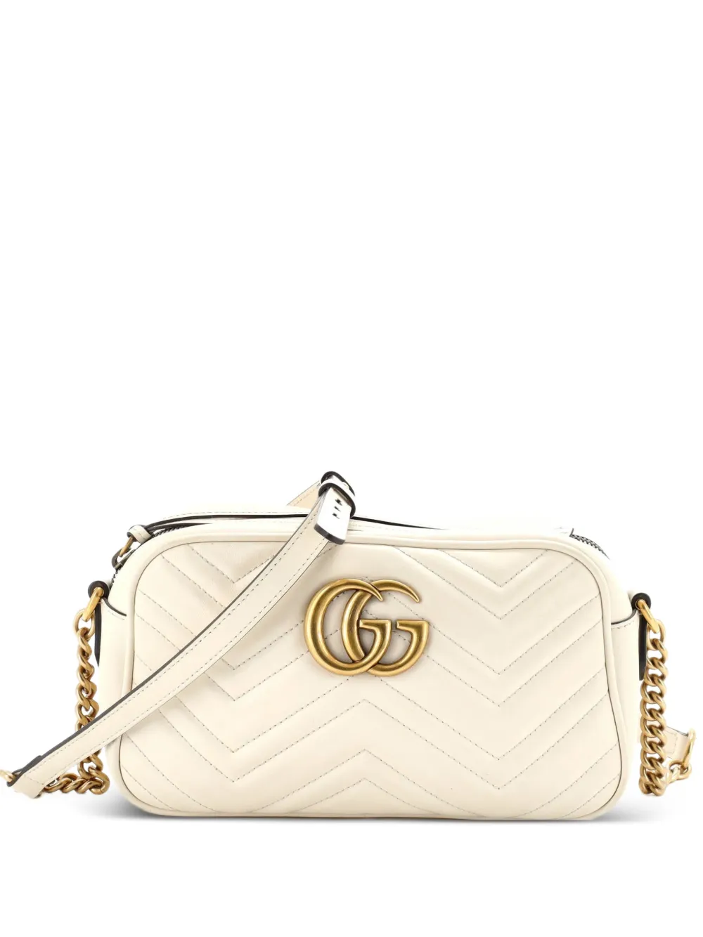 Gucci Pre-Owned GG Marmont Shoulder Bag Matelasse Leather Small crossbody bag - Toni neutri