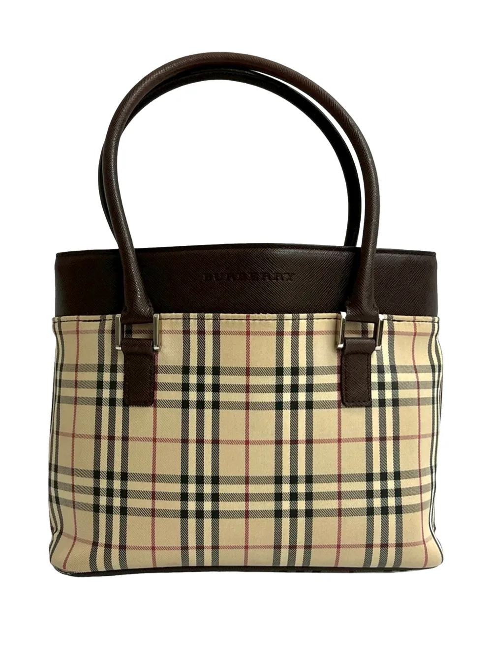 Burberry Pre-Owned 2000-2017 House Check Canvas handbag - Nude