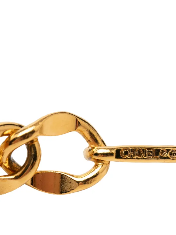CHANEL Pre-Owned 20th Century CC Gold Plated Medallion Chain  display picture 1