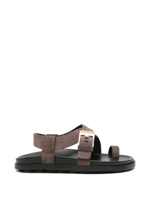 Tod's Thong Sandals in Suede in Brown