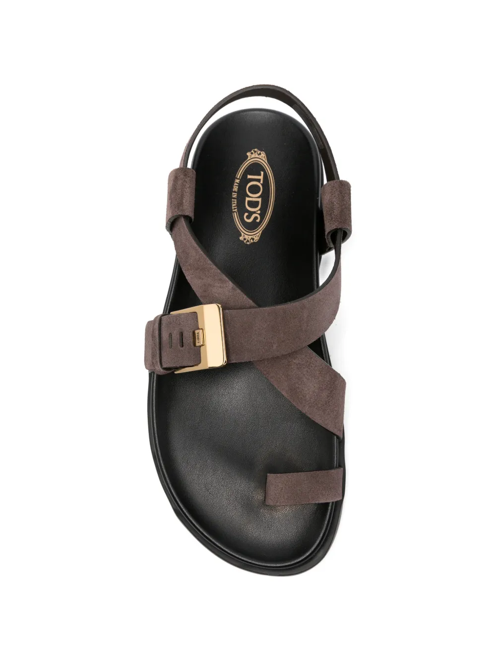 Tod's buckle-fastening toe-strap sandals Bruin