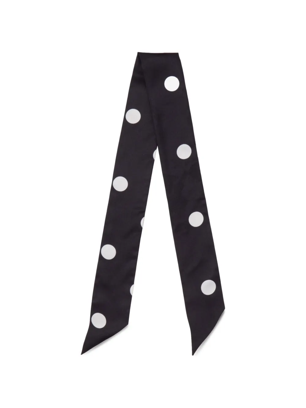 Hai polka-dot skinny scarf - Nero
