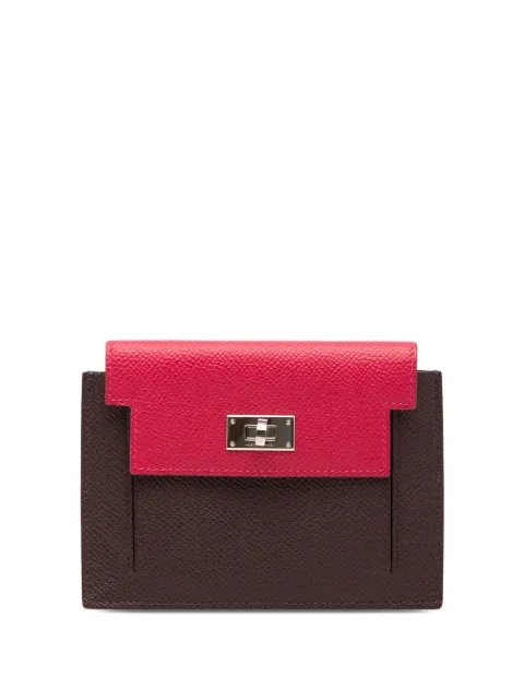 Hermès Pre-Owned 2021 Bicolor Epsom Kelly Pocket Compact Wallet small wallets