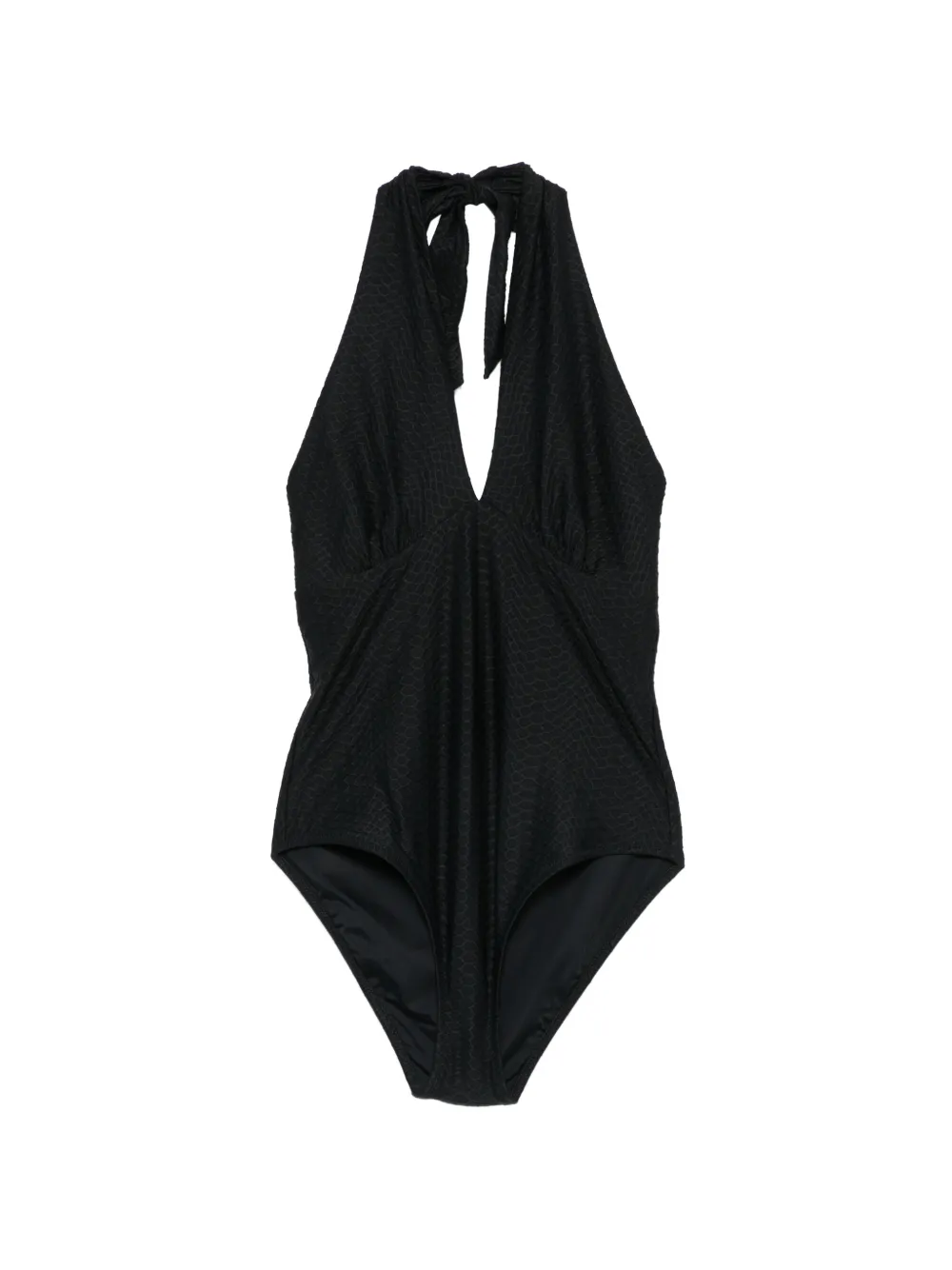 Heidi Klein Costume intero con scollo all'americana - Nero