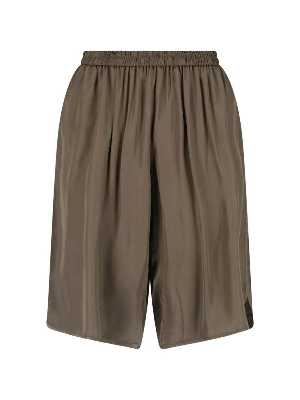 The Frankie Shop Nelis satin shorts - Verde