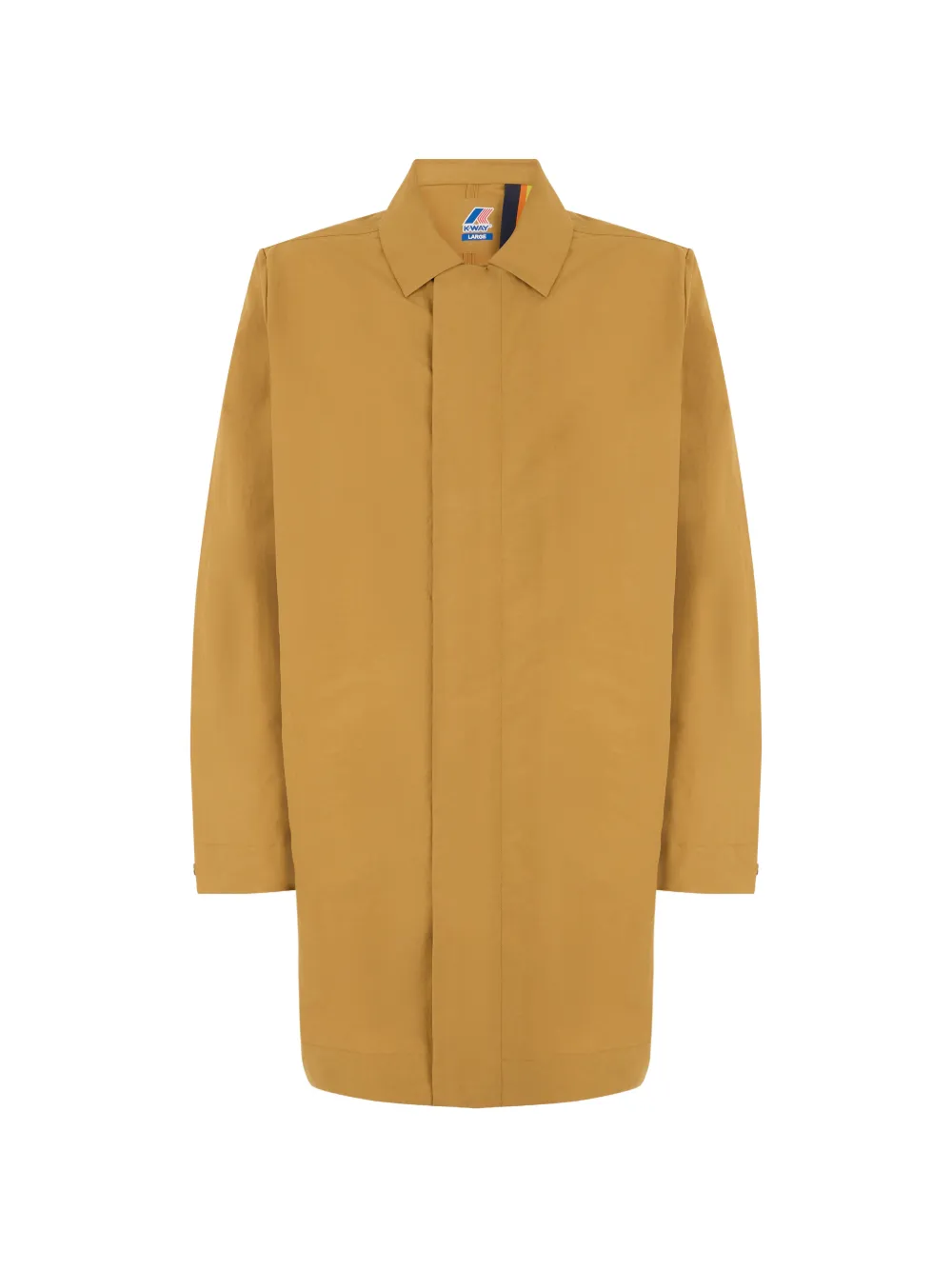 K-Way Poirol concealed-front midi coat - Marrone