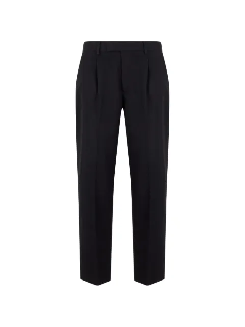 Zegna pleated pressed-crease trousers