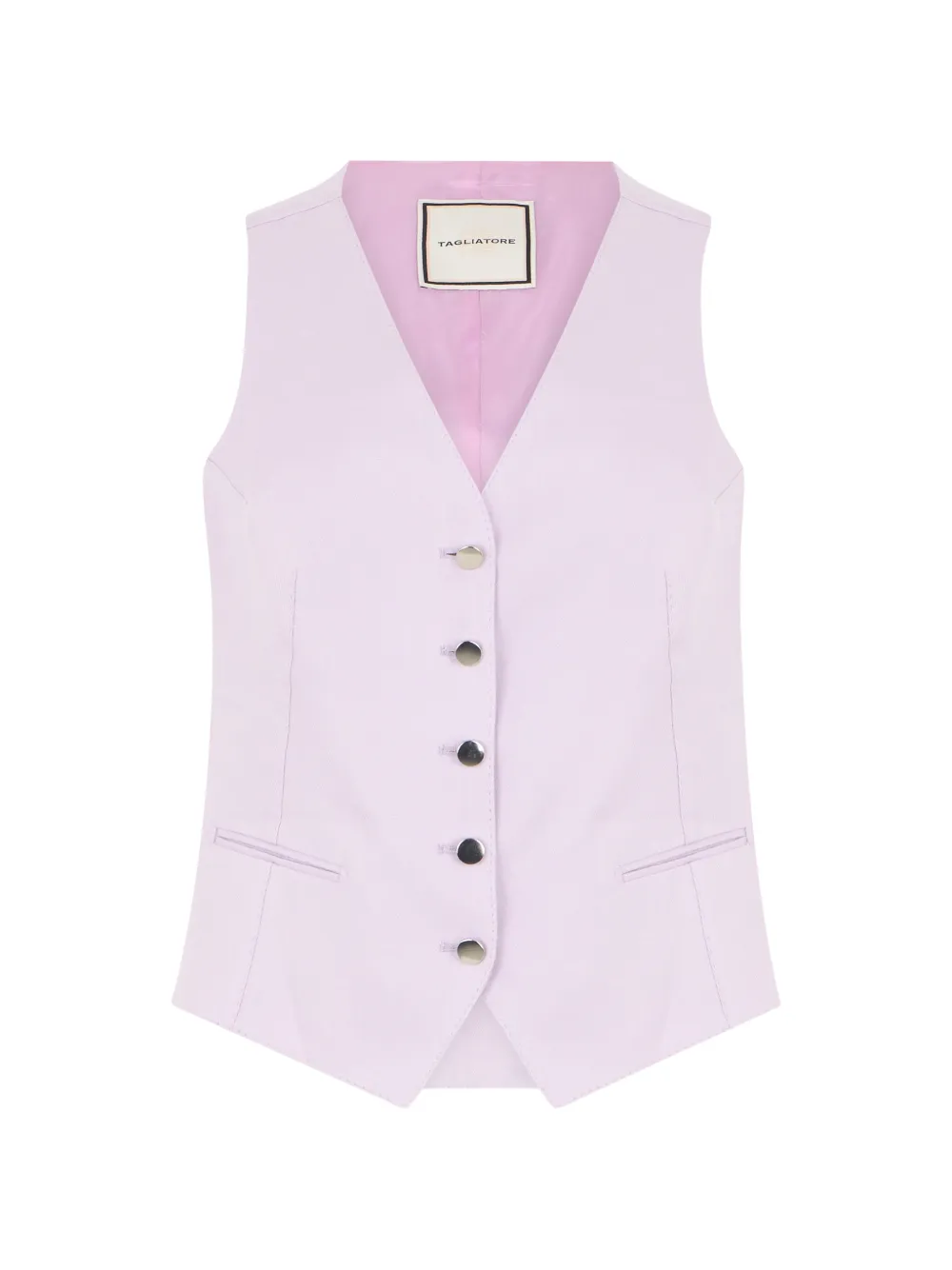 Tagliatore Gracie button-front waistcoat - Violett