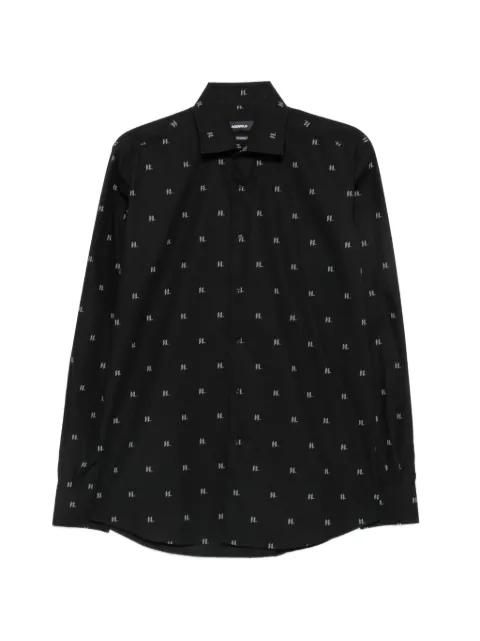 Karl Lagerfeld logo-print long-sleeve shirt