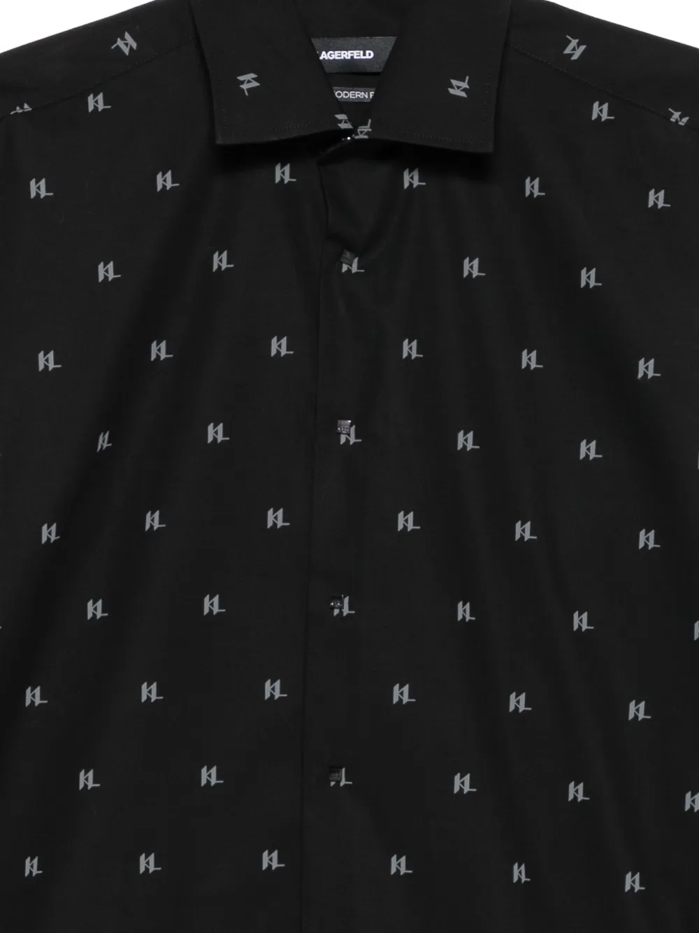 Karl Lagerfeld Overhemd met logoprint Zwart