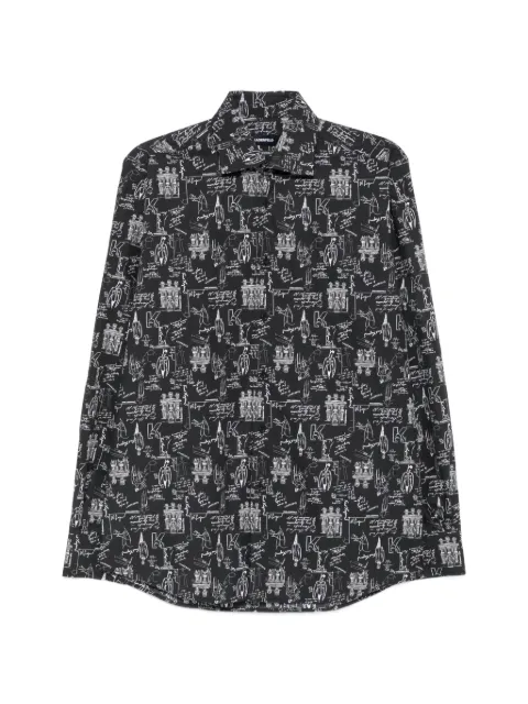 Karl Lagerfeld graphic-print long-sleeve shirt