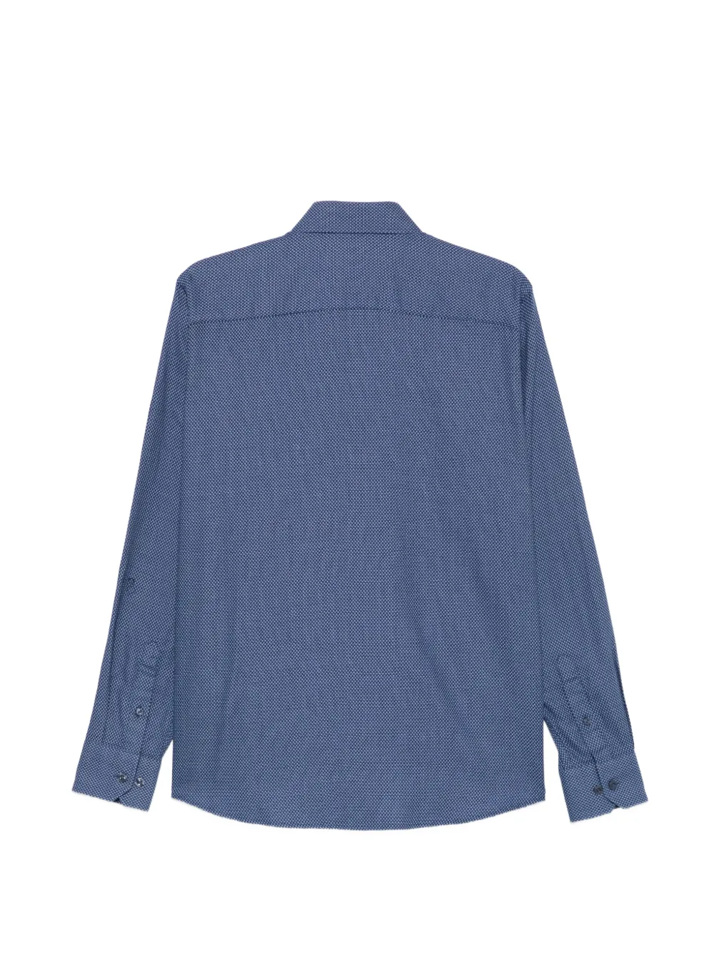 Karl Lagerfeld Overhemd met micro patroon en lange mouwen Blauw