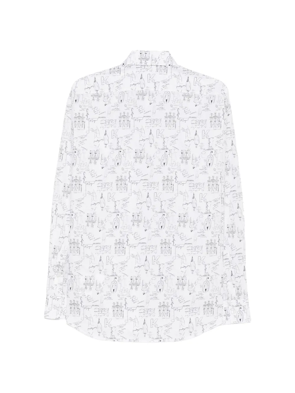 Karl Lagerfeld Overhemd met print Wit