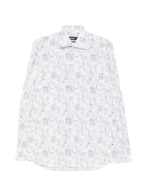 Karl Lagerfeld graphic-print long-sleeve shirt