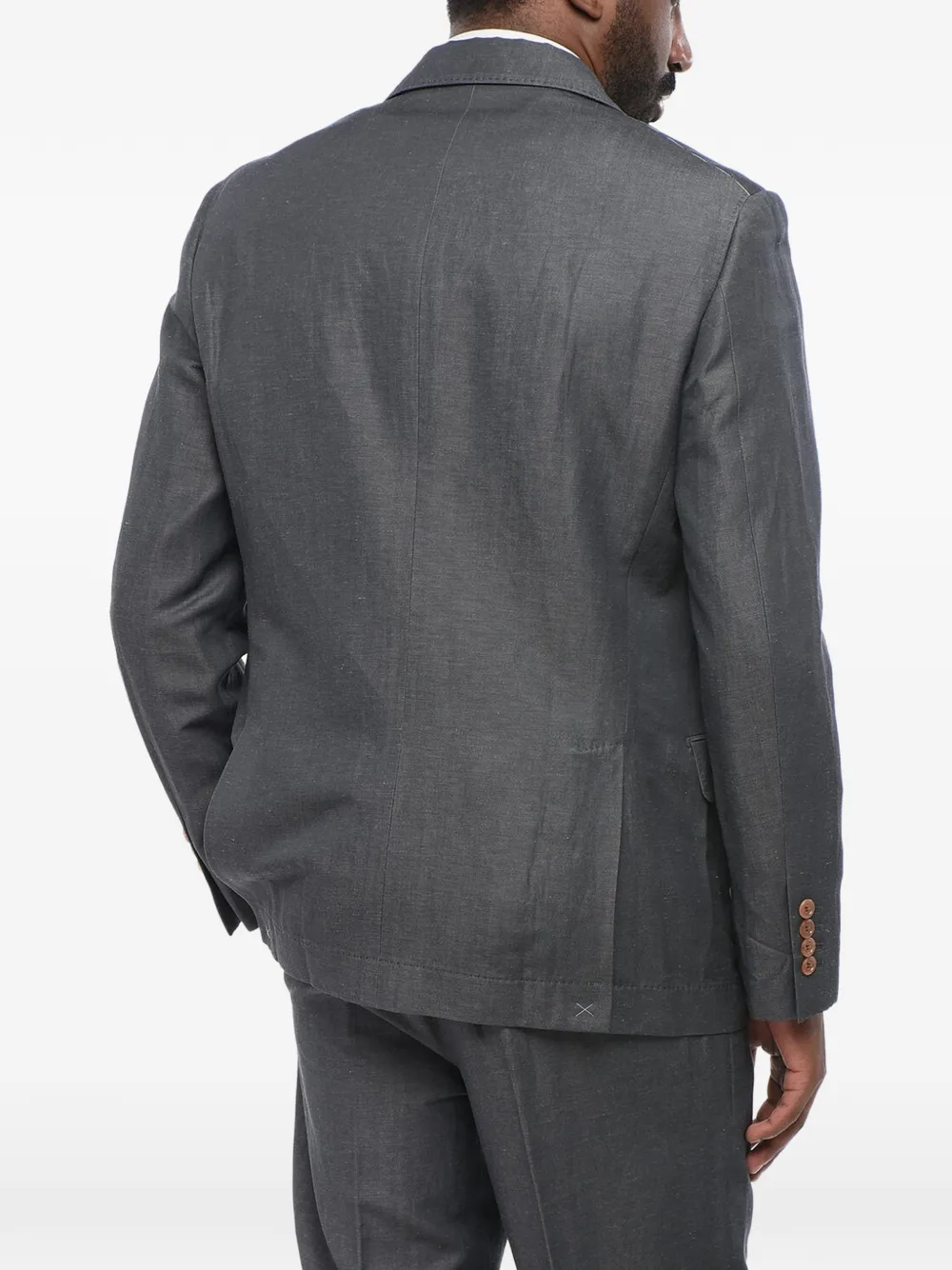 Brunello Cucinelli single-breasted suit Grijs