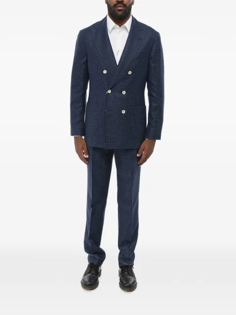 Brunello Cucinelli ハウンドトゥース スーツ
