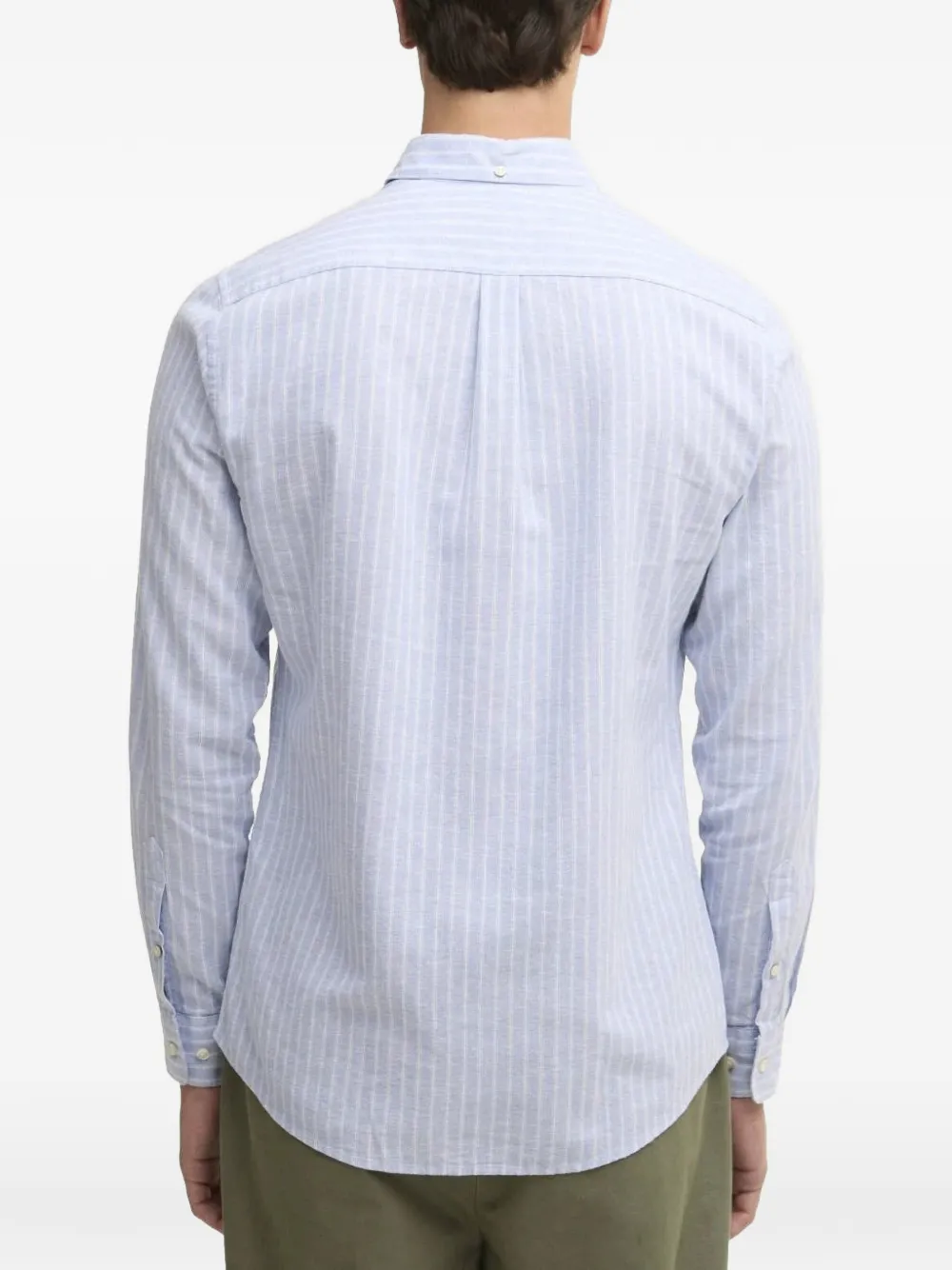 Barbour Nelson gestreept overhemd Blauw