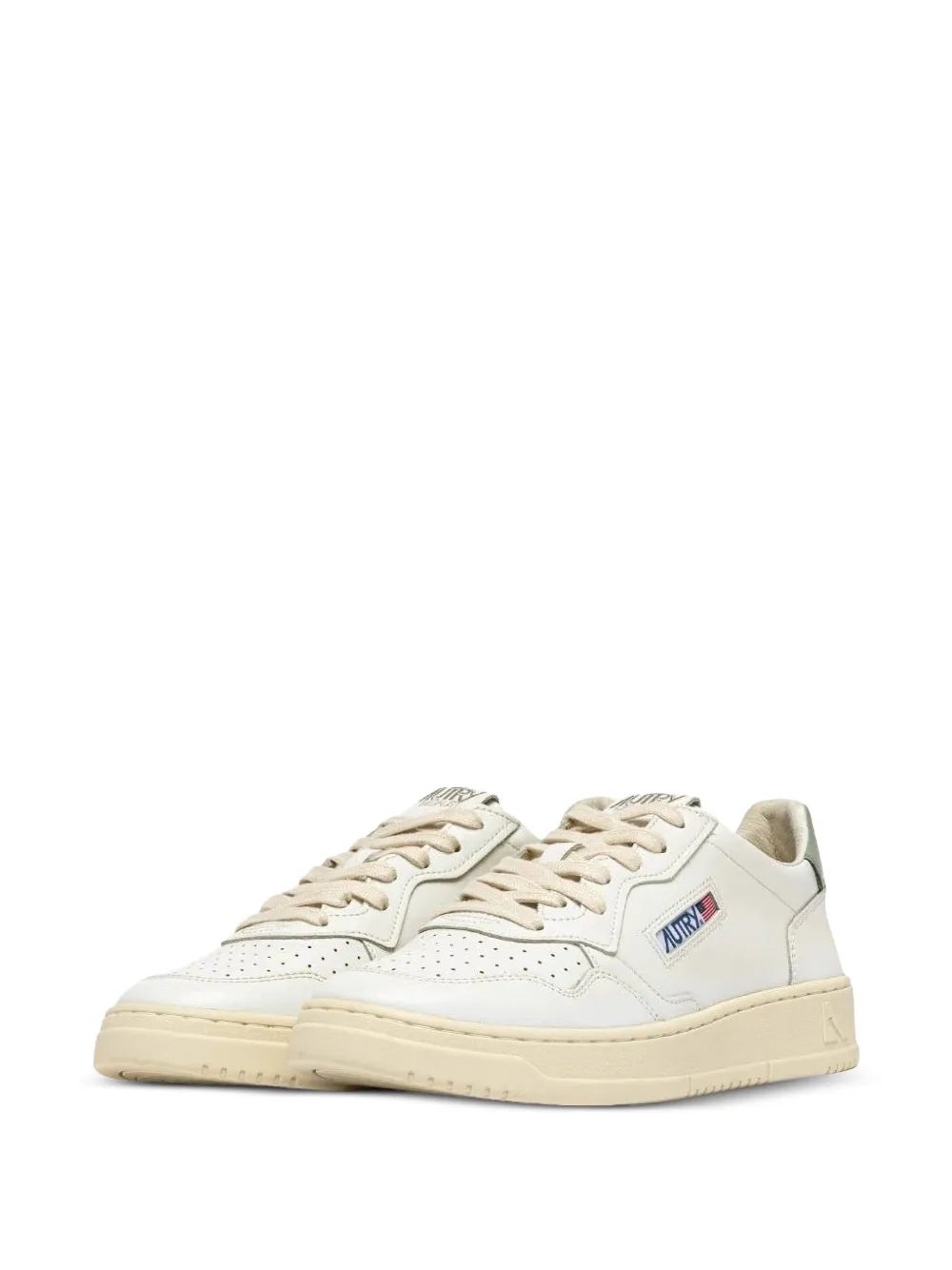 Autry Medalist leren sneakers met geperforeerde details Wit