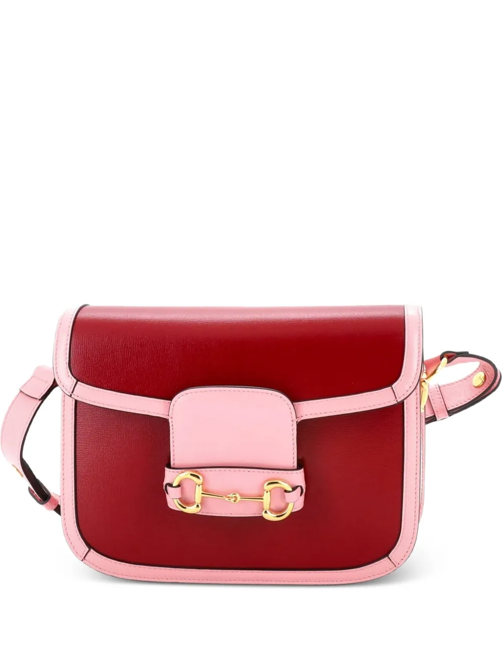 Gucci Pre-Owned Horsebit 1955 Leather Small shoulder bag - Rosso