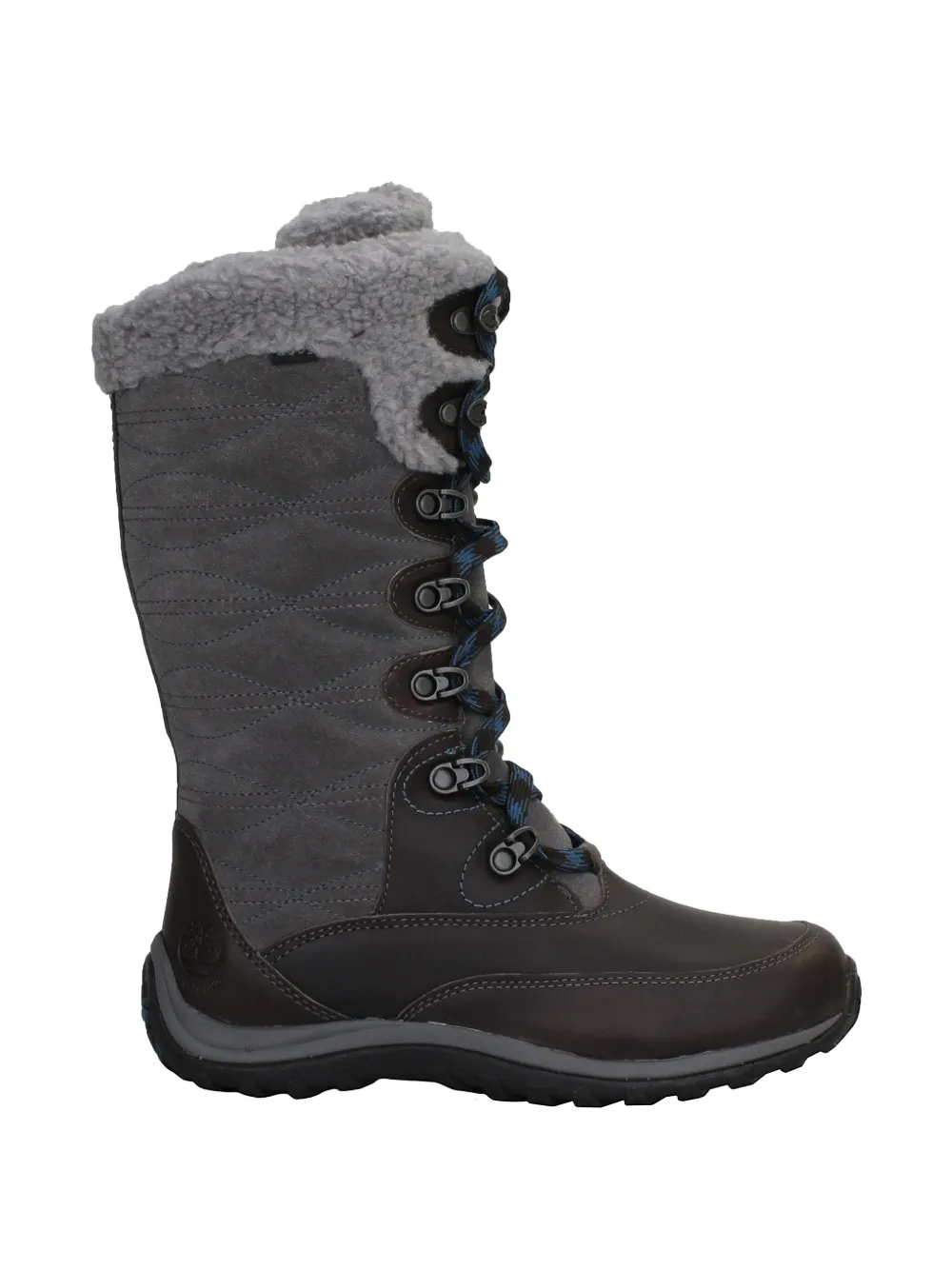 Timberland Earthkeepers quilted shearling-trim boots Grijs