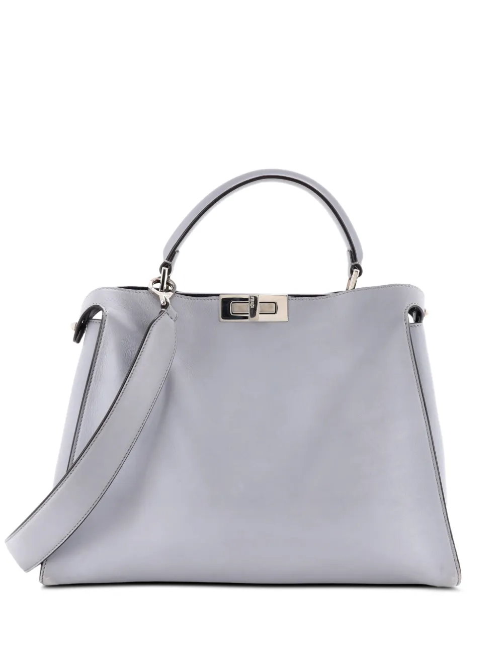 Fendi Pre-Owned Borsa a tracolla Peekaboo Essential grande - Grigio