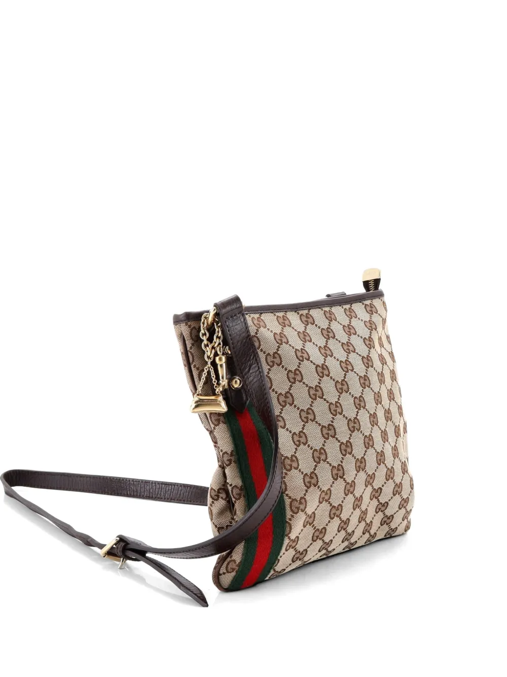 Gucci Pre-Owned Jolicoeur Messenger Bag GG Canvas crossbody bag - Marrone