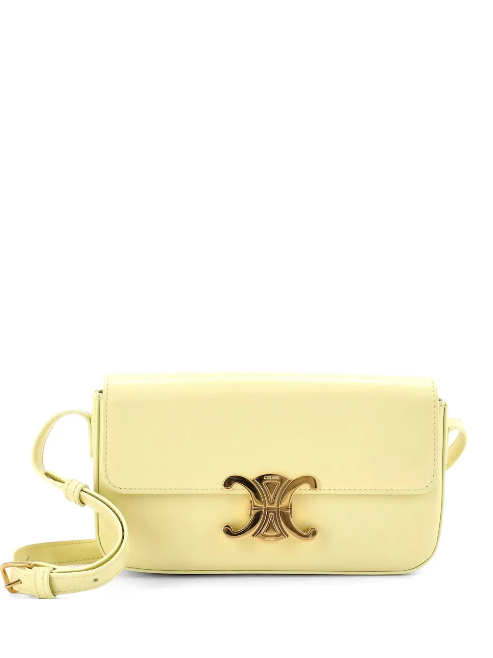 Celine Pre-Owned Triomphe East-West Smooth Calfskin shoulder bag - Giallo