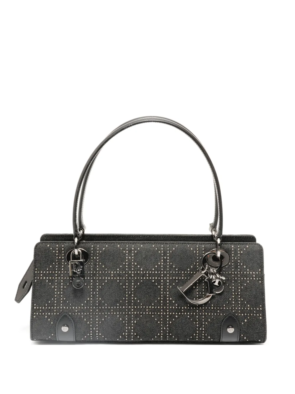 Christian Dior Pre-Owned 2015 Cannage denim tote bag - Schwarz