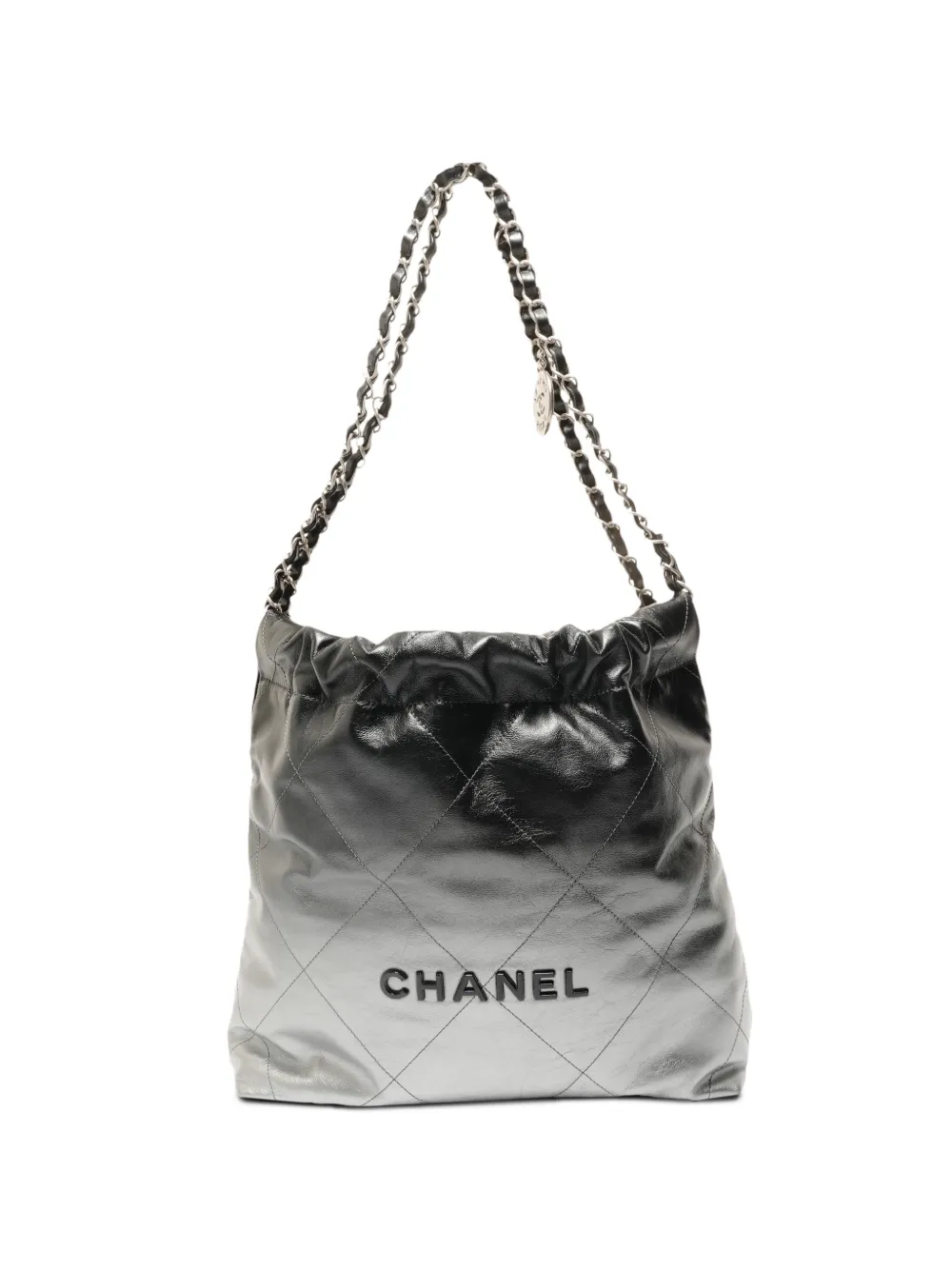 CHANEL Pre-Owned 2022-2025 small Chanel 22 quilted shoulder bag - Schwarz