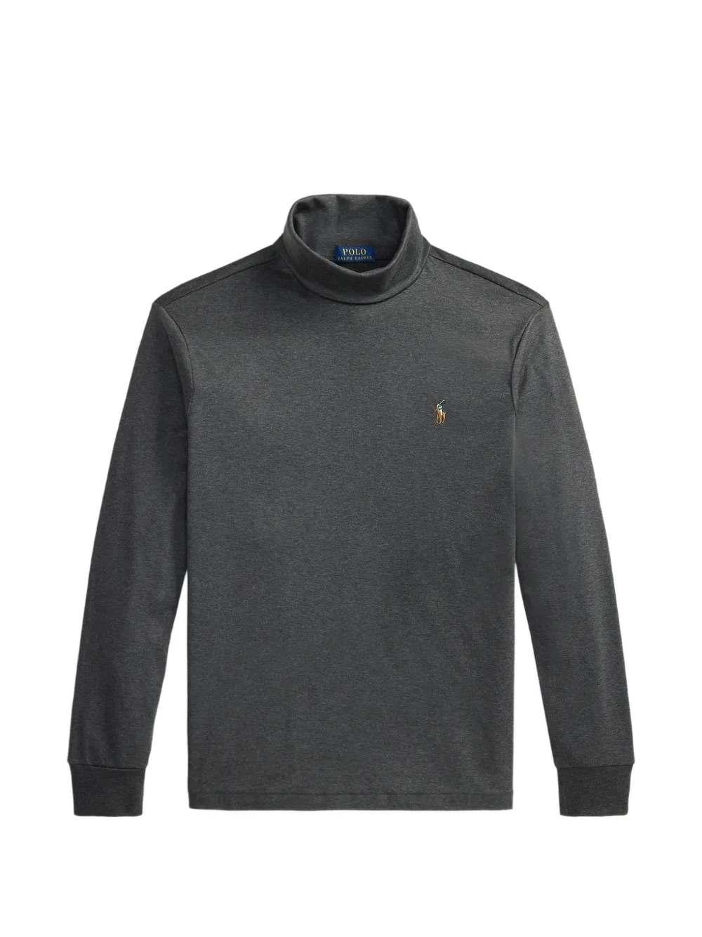 Polo Ralph Lauren Pony-embroidered turtleneck sweater - Grigio