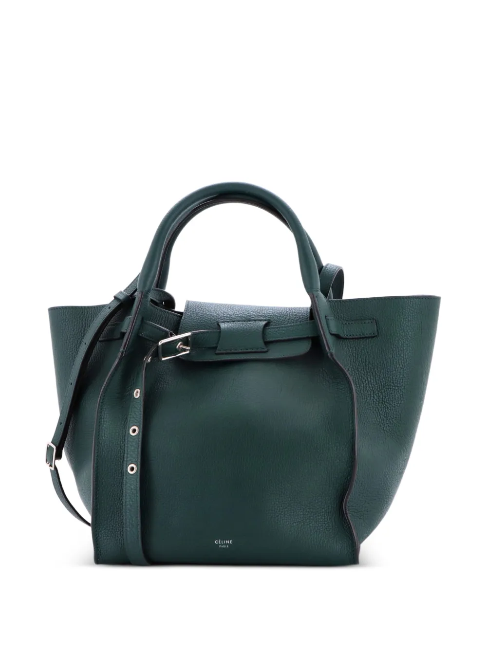 Celine Pre-Owned Big Bag Grained Calfskin Medium satchel - Verde