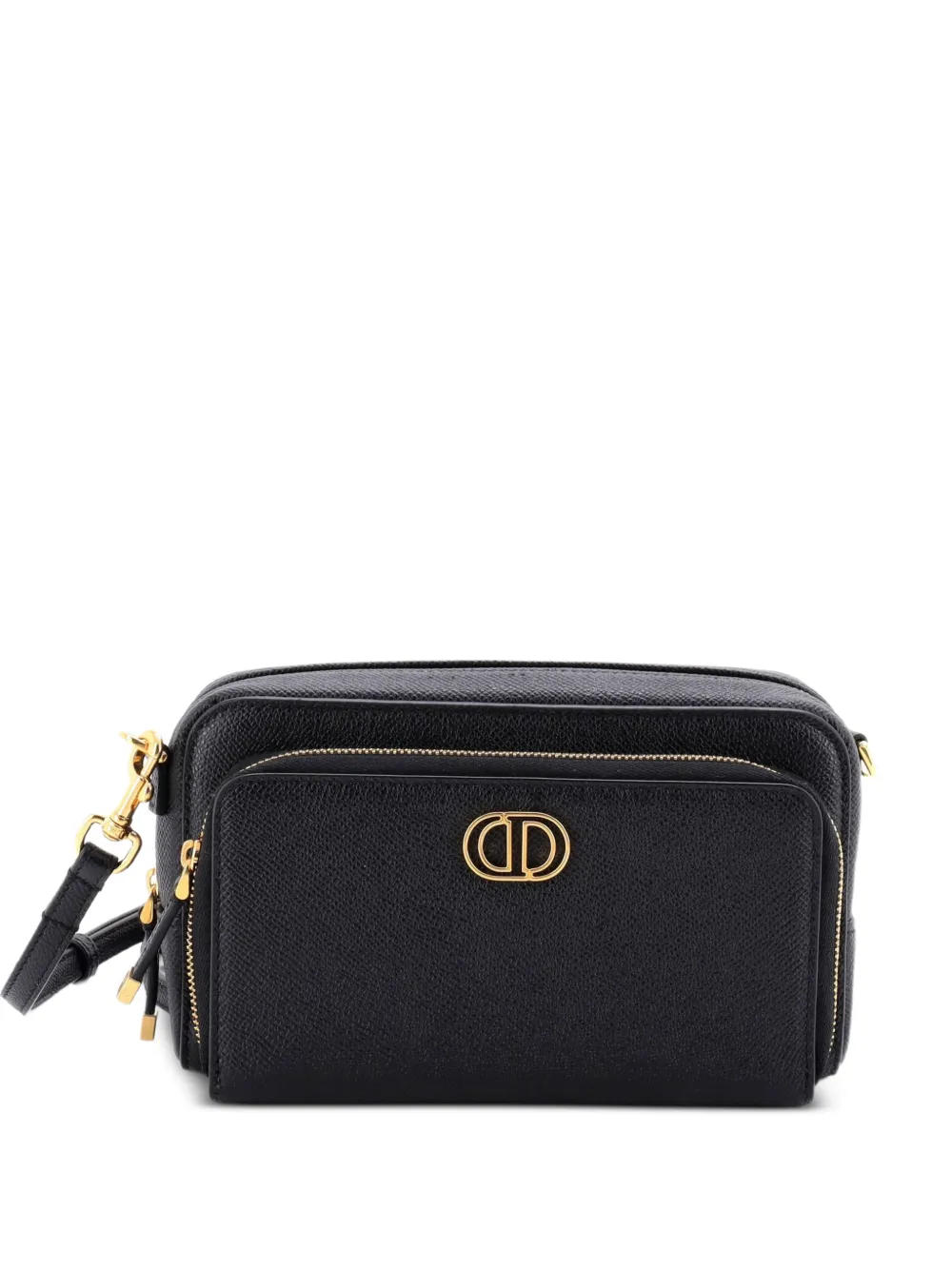 Christian Dior Pre-Owned Caro Double Pouch Leather crossbody bag - Nero