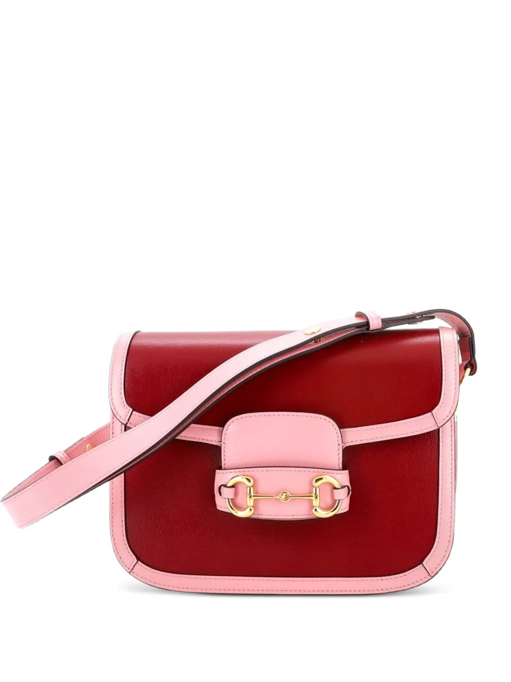 Gucci Pre-Owned Horsebit 1955 Leather Small shoulder bag - Rosa