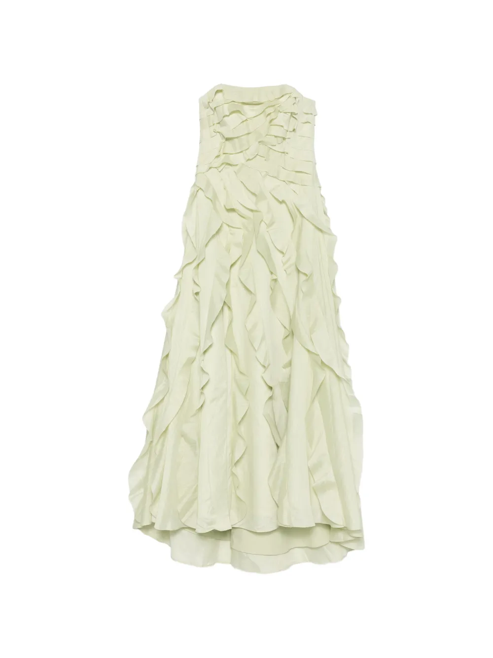 Aje Allairie ruffled gown - Green