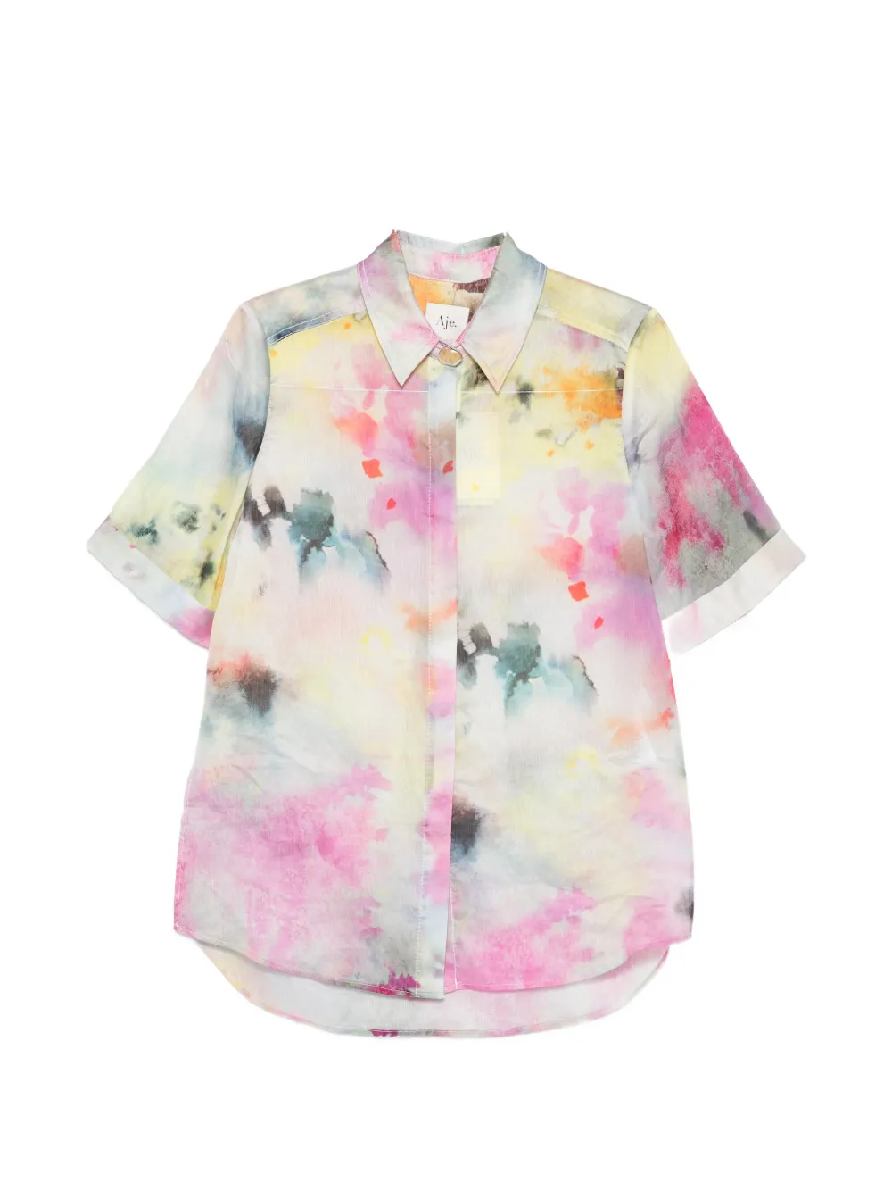 Aje Adina floral-print shirt - Grigio