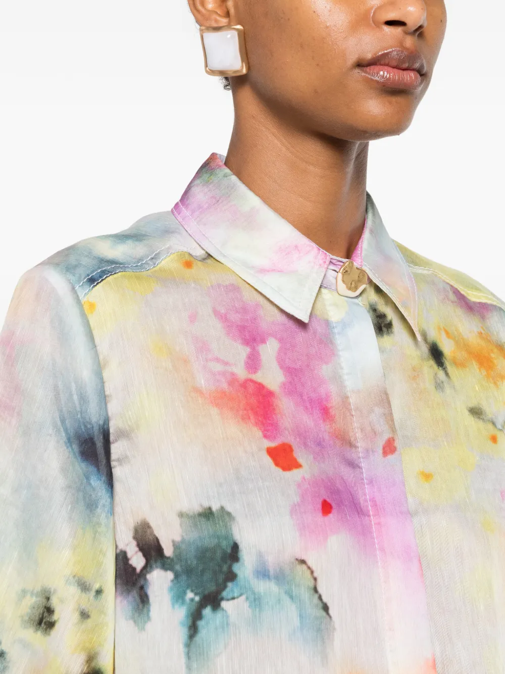 Aje Adina blouse Grijs
