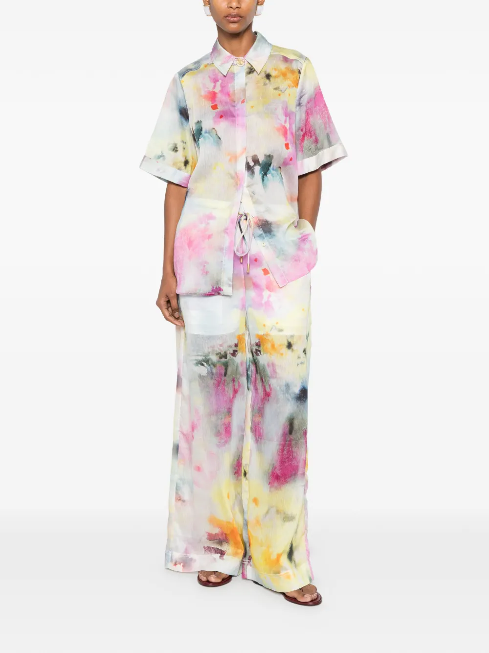 Aje Adina blouse Grijs