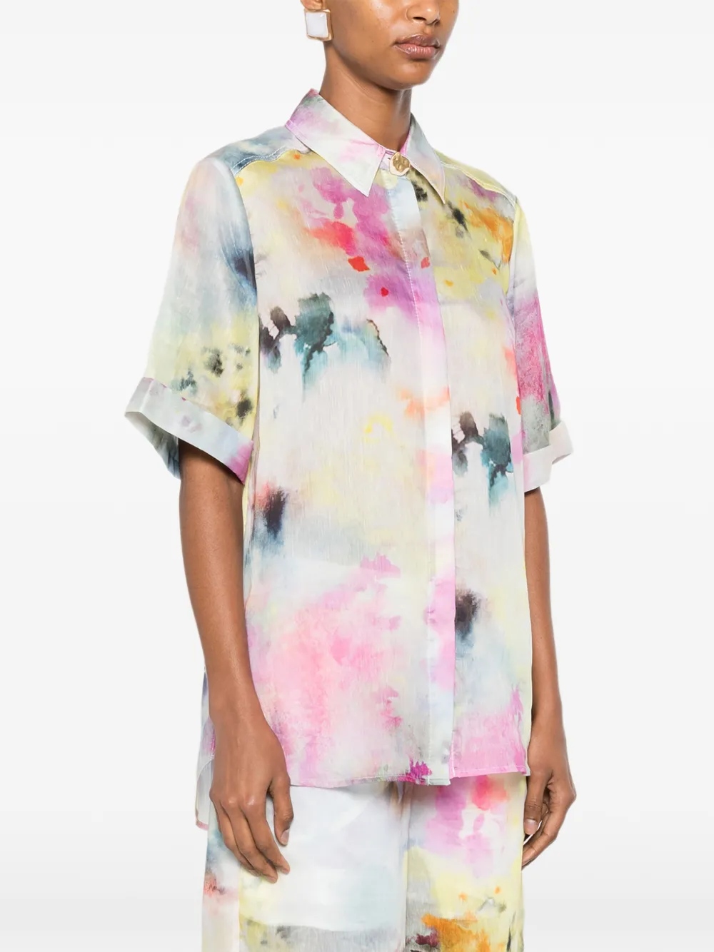 Aje Adina blouse Grijs