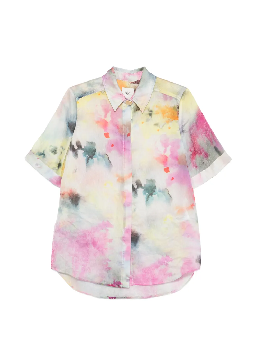 Aje Adina floral-print shirt - Grigio